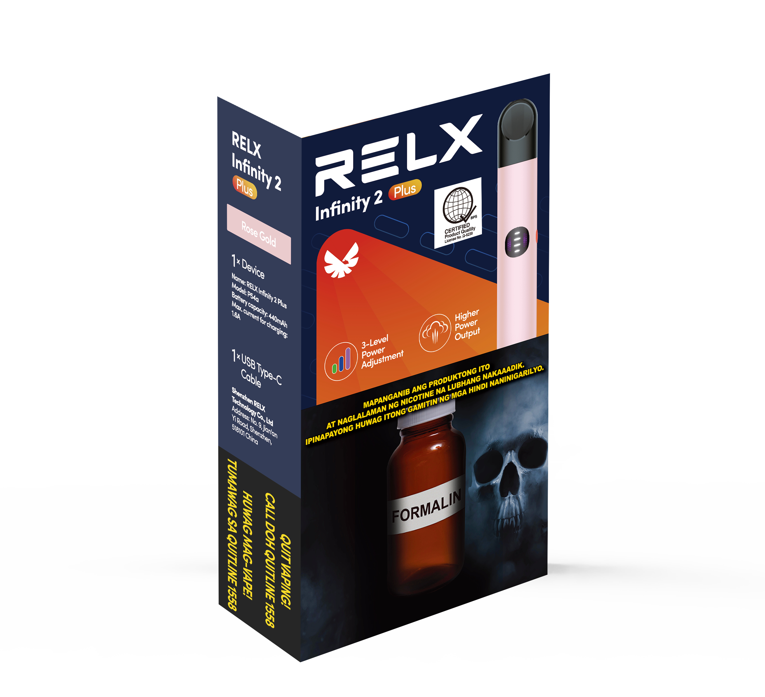 RELX Infinity 2 Plus Device - Rose Gold