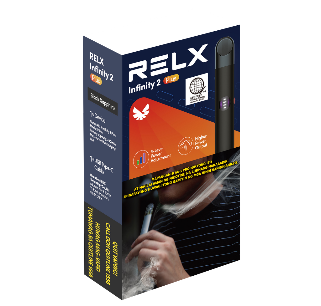 RELX Infinity 2 Plus Device - Black Sapphire ExpressPuff RELX Infinity 2 Plus Device - Black Sapphire ExpressPuff