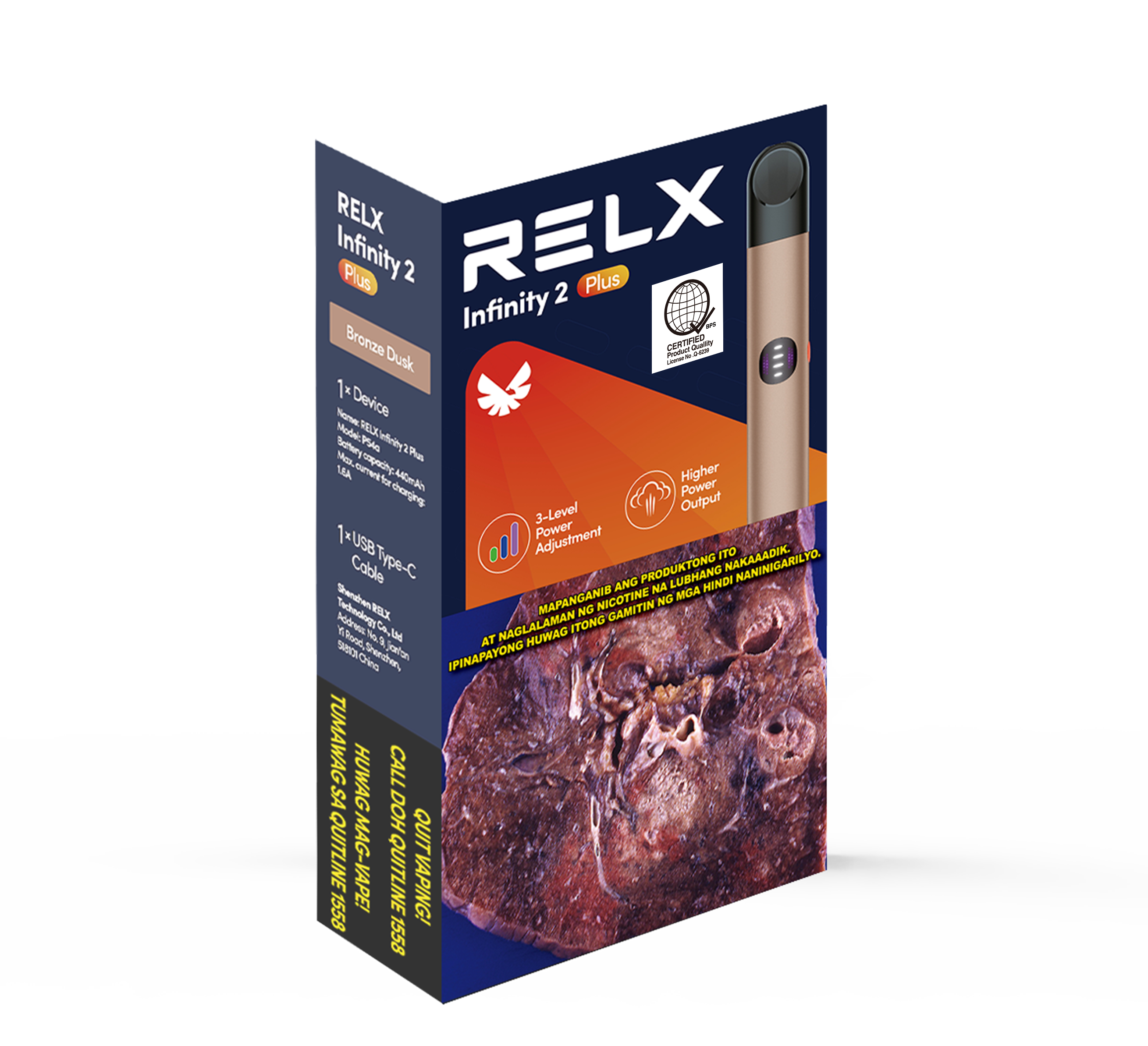 RELX Infinity 2 Plus Device - Bronze Dusk