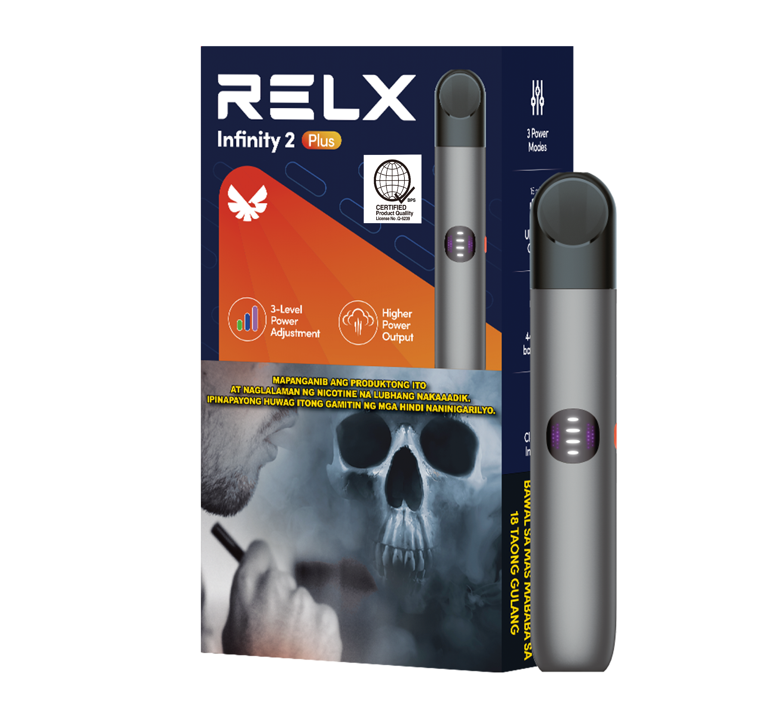 RELX Infinity 2 Plus Device - Dark Asteroid