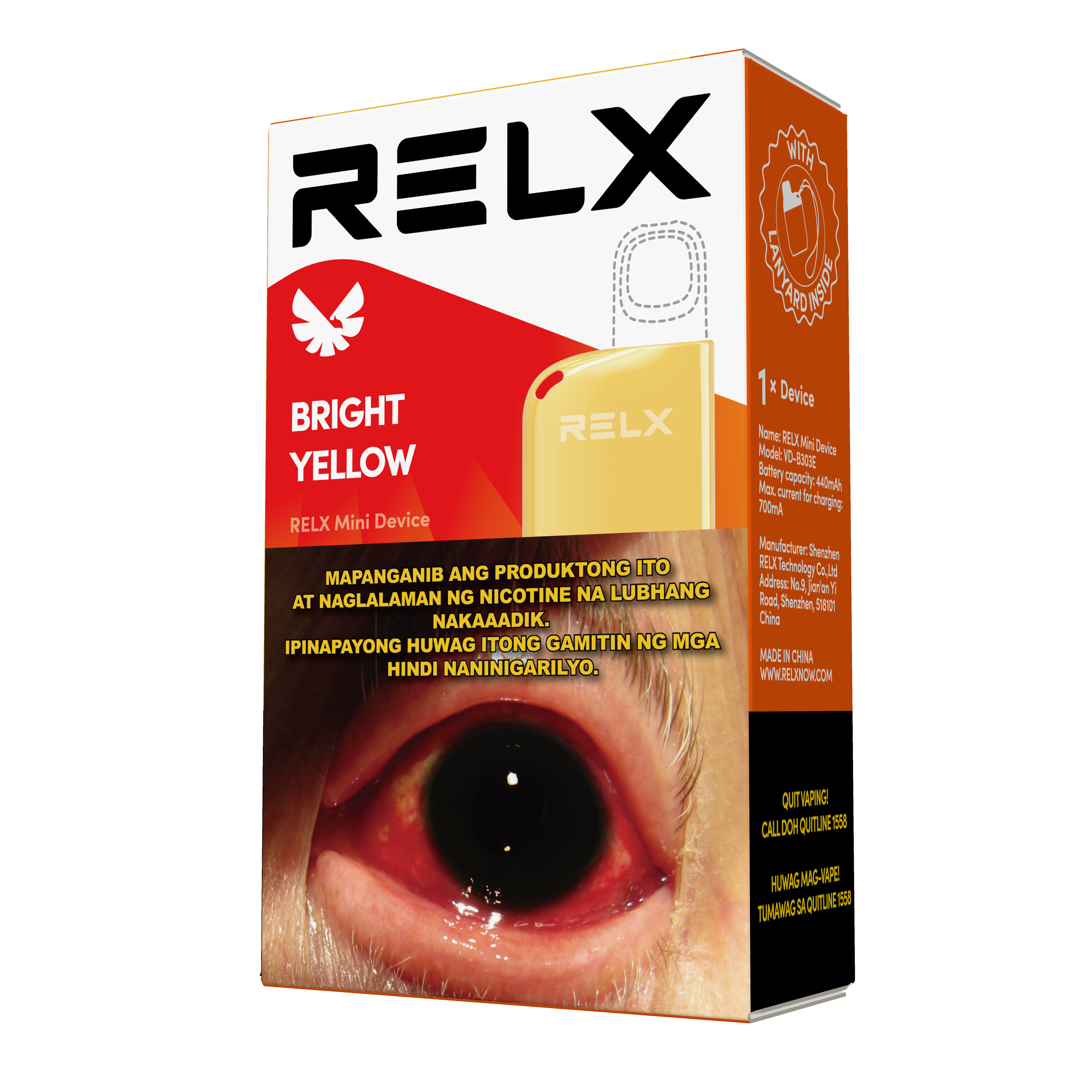 RELX Mini Device Bright Yellow