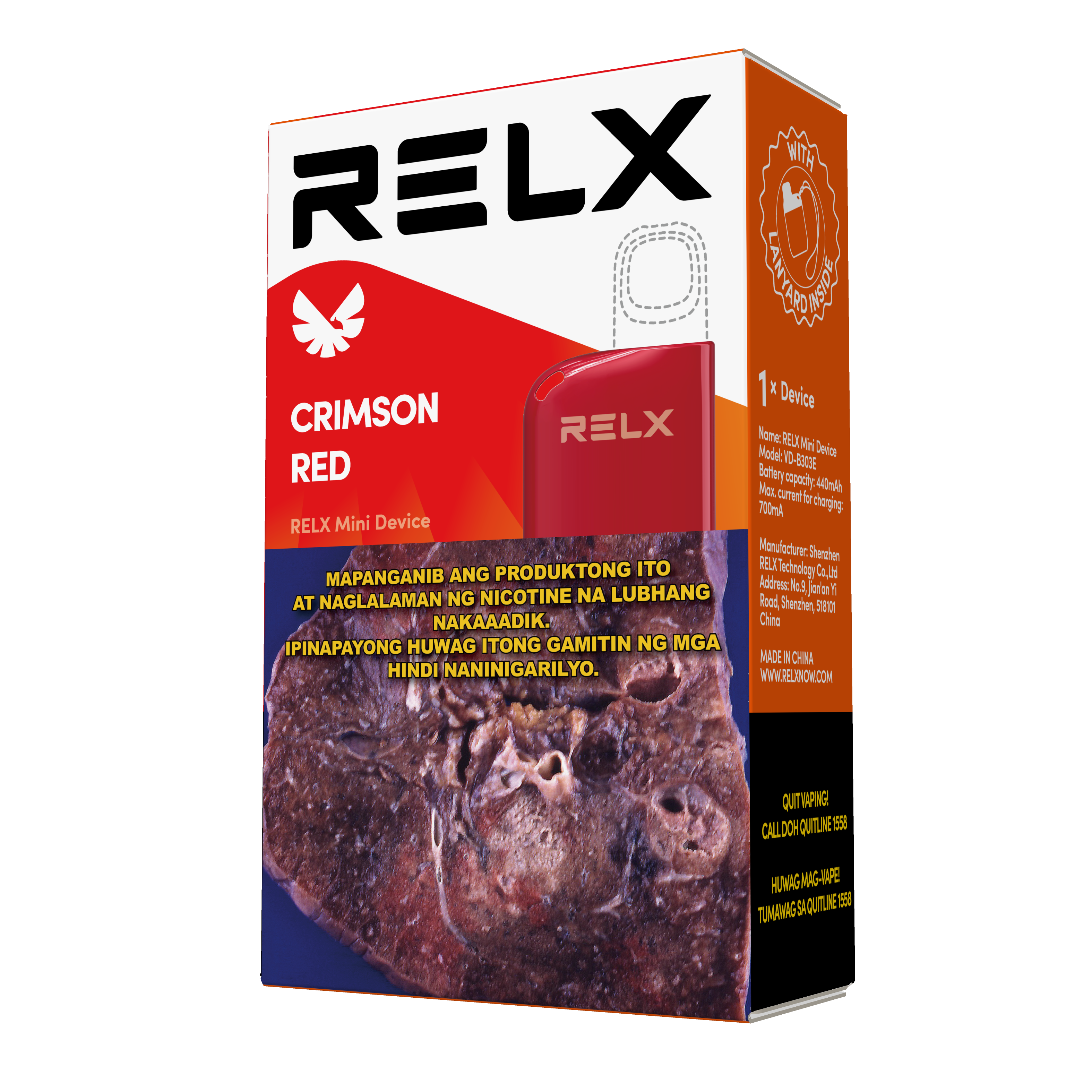 RELX Mini Device Crimson Red